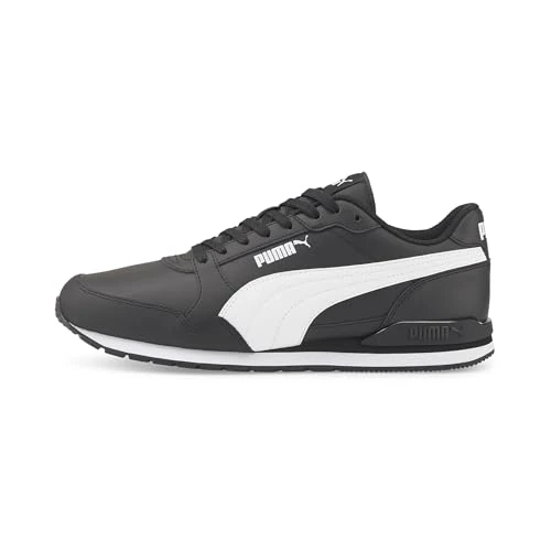 PUMA Unisex St Runner V4 L Sneaker, Puma Zwart Puma Wit, 45 EU