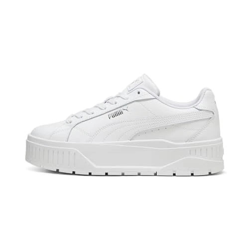 PUMA Damen Karmen II L Sneaker, White White Silver, 39 EU