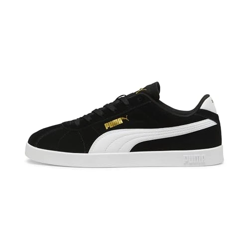 Limitiertes Angebot: Puma Club II Unisex-Sneaker für Erwachsene, Puma Schwarz/Puma White-Puma Gold, 8 UK von 59.95 EUR auf 40.50 EUR (Spare 32%)