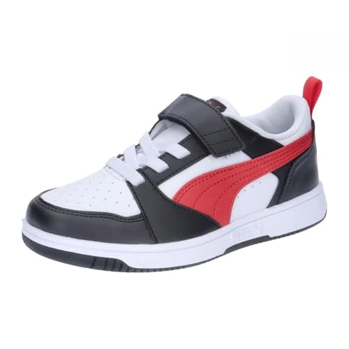Limitiertes Angebot: Puma Unisex Kinder Rebound V6 Lo Ac+ Ps Sneaker, Puma White for All Time Red Puma Black, 32 EU von 44.95 EUR auf 33.99 EUR (Spare 24%)