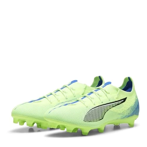 PUMA Unisex Adults Ultra 5 PRO FG/AG Soccer Shoe, Fizzy Apple-PUMA White-BLUEMAZING, 7 UK