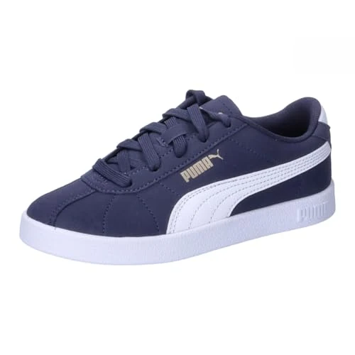 PUMA Club II PS Sneakersy uniseks dla dzieci i młodzieży, Puma granatowy Puma White Puma Gold, 35 EU