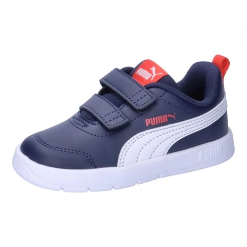 Offerta a tempo: PUMA Unisex Kids COURTFLEX V3 V Inf Sneaker, PUMA Navy-PUMA White-PUMA Red, 20 EU - 14% da 27.95 € a 24.00 €