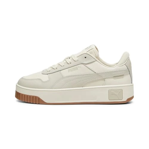 Tijdelijke aanbieding: PUMA Carina Street dames Sneaker Low top, Alpine Sneeuw Woestijn Stof, 40.5 EU van 69.95 € naar 38.95 € (44% korting)