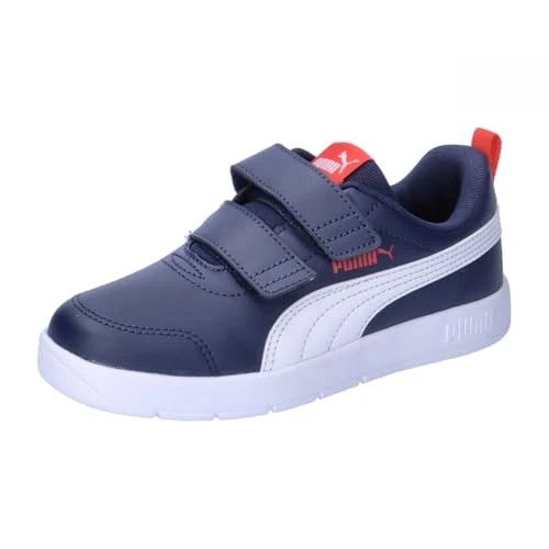 Oferta limitada: PUMA Unisex Kids COURTFLEX V3 V PS Sneaker, PUMA Navy-PUMA White-PUMA Red, 35 EU de 32.95 EUR a 21.25 EUR (ahorro 36%)