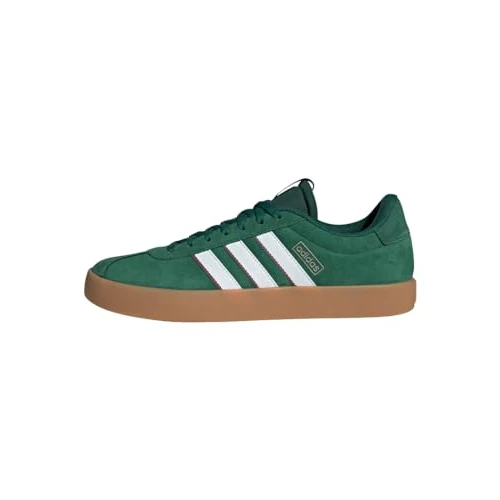 adidas Uomo VL COURT 3.0 SHOES, Dark Green / Cloud White / Burgundy, 41 1/3 EU