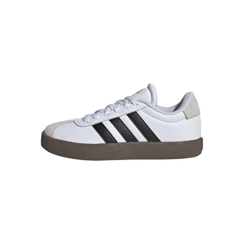 adidas Unisex - Bambini e Ragazzi VL Court 3.0 Shoes, Cloud White/Core Black/Grey One, 31 1/2 EU
