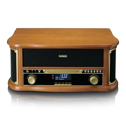 Begrenztes Angebot: Lenco TCD-2571 Plattenspieler für Schallplatten - Bluetooth Plattenspieler mit Lautsprecher - DAB+ Radio - CD-Player - Kassettendeck - 3 Geschwindigkeiten - Riemenantrieb - 2 x 5 Watt - Holz von 196.36 EUR auf 196.36 EUR (Rabatt 0%)