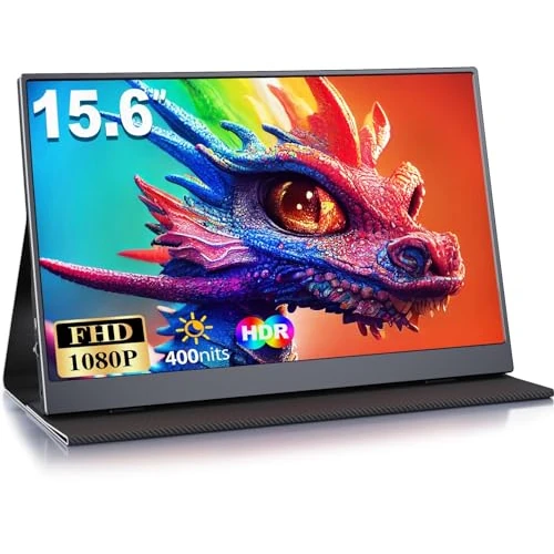 MOMODS 15.6 Inch Portable Gaming Monitor FHD 1080P Second Screen for Laptop