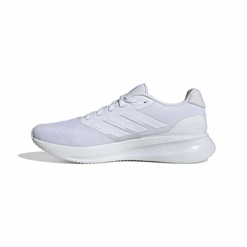adidas Uomo Runfalcon 5 Running Shoes, Cloud White/Cloud White/Cloud White, 43 1/3 EU