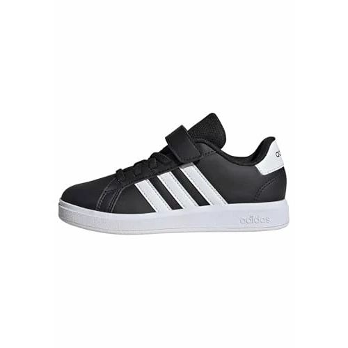 adidas Unisex niños Grand Court 2.0 Shoes Children, Core Black/Cloud White/Core Black, 32 EU