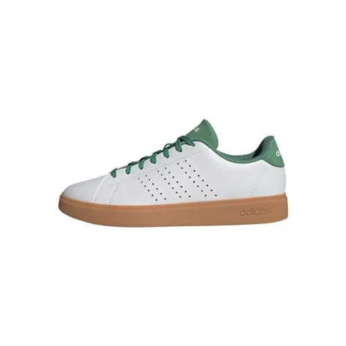Adidas Homme Advantage 2.0 Shoes, White/Preloved Green/Preloved Green, 36 2/3 EU