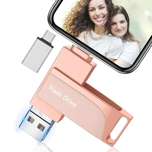 Tijdelijke aanbieding: USB-stick 512 GB voor telefoon, Levida geheugenstick, fotostick, extern geheugen 4-in-1, fotostick 3.0, flash drive voor mobiele telefoon, iOS, Android, pad, laptop, PC (mobiel geheugen, automatische van 78.99 EUR naar 78.99 EUR (korting 0%)