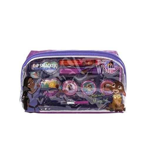 Offerta a tempo: Lip Smacker Wish Essential Makeup Bag, Borsa da Trucchi per Bambina Ispirata al film Wish di Disney, Luccidalabbra, Ombretti Luccicanti, Accessori e Applicatori, Regali Principessa Disney per Bambine - 22% da 14.50 € a 11.37 €