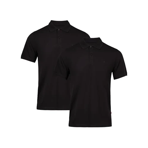 Oferta limitada: DANISH ENDURANCE Polo Hombre Manga Corta en Algodón Orgánico, 1 o 2 Pack, Negro, XL de 56.95 € a 56.95 € (ahorro 0.00%)