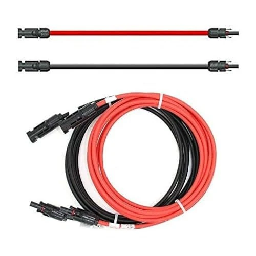 Offerta a tempo: Solartronics Cavo di Prolunga 6mm ² Incl. Connettore Solare 2x4m - PV Cavo H1Z2Z2-K Doppio Lato Rosso/Nero - Fotovoltaico Cavo Con Spina - Cavo Solare per PV Base Solare - Made IN Germany - 0.00% da 18.40 € a 18.40 €