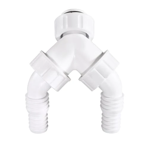 Offre limitée : Xavax Double raccord de siphon, pour siphon encastré (raccord avec clapet anti-retour, raccord d'appareil, raccord Y pour machine à laver et lave-vaisselle, adaptateur Y, raccord Y) de 26.77 € à 25.65 € (4% de remise)