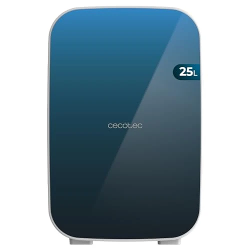 Cecotec Bahamas Pat Mini Refrigerator, 25 L, 25 L, Operation 12 V-220 V, Compatible with Car and Caravan, Cooling and Heating Function, Temperature Range 7-65 Degrees, Easy Transportation