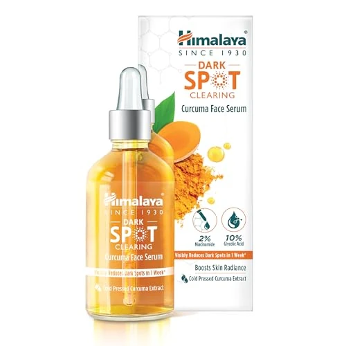 Himalaya Dark Spot Clearing Curcuma Face Serum, Reduce visiblemente las manchas oscuras en 1 semana, 30ml