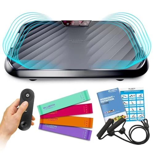 Tijdelijke aanbieding: Bluefin Fitness Ultra Slim Power Trilplaat | Innovatieve Vibro Shaper | 5 Programma's + 180 Niveaus | Full Body Workout | Geruisloze Home Fitness | Makkelijk op te bergen | Strak & Compact Ontwerp van 138.03 EUR naar 138.03 EUR (korting 0%)