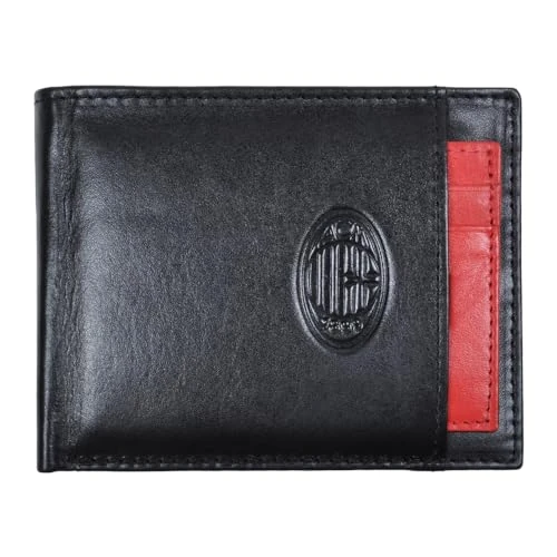AC Milan Unisex's 143225 Billfold, Black, 12,5x9,5x2 cm