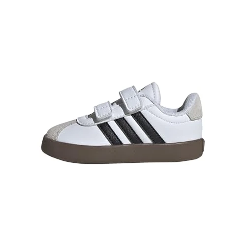 Limitiertes Angebot: adidas Unisex Kinder VL Court 3.0 Shoes, Cloud White/Core Black/Grey One, 22 EU von 40.00 EUR auf 31.99 EUR (Spare 20%)