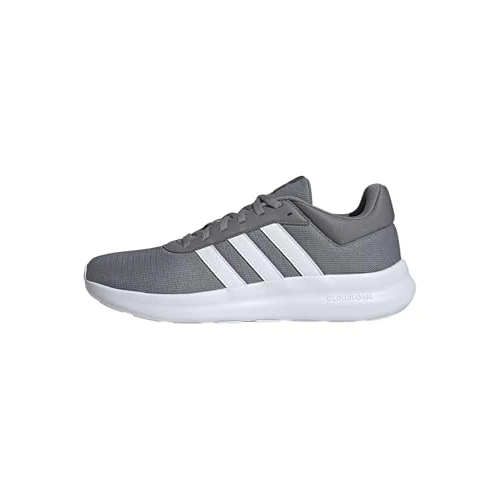 adidas Mezczyzni LITE RACER 4.0 SHOES, Grey Three/Cloud White/Cloud White, 42 EU