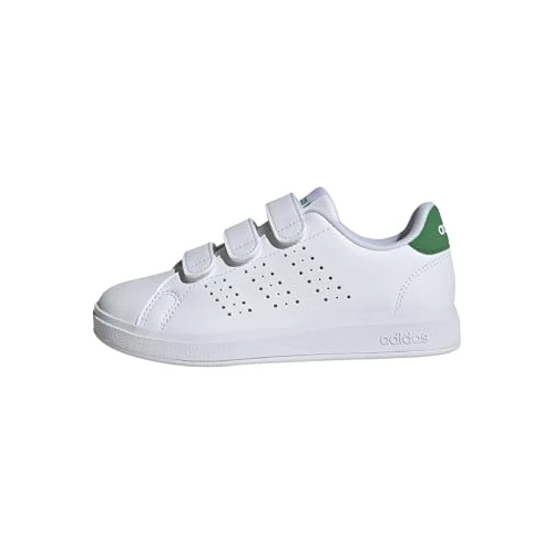 Offerta a tempo: adidas Unisex - Bambini e Ragazzi Advantage Base 2.0 Shoes Children, Cloud White/Cloud White/Green, 28 1/2 EU - 20% da 40.00 € a 32.00 €