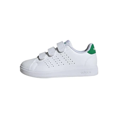 Offerta a tempo: adidas Unisex - Bambini e Ragazzi Advantage Base 2.0 Children Shoes, Cloud White/Cloud White/Green, 28 EU - 38% da 40.00 € a 24.64 €