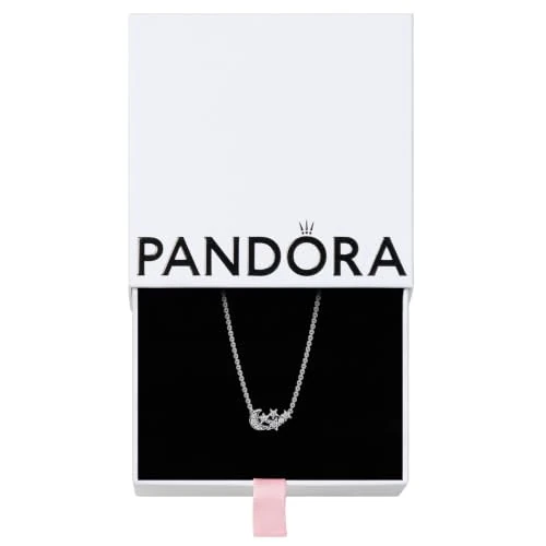 Offre limitée : PANDORA Funkelnde Mond & Stern Collier-Halskette 392991C01-45 Chaîne de Cou pour Femmes de 75.00 € à 45.00 € (40% de remise)