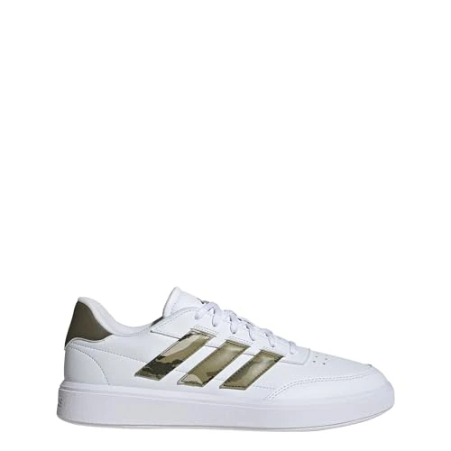 Limited-time offer: adidas Men's COURTBLOCK Shoes, Cloud White/Olive strata/Shadow Olive, 6 UK from 36.88 GBP to 36.88 GBP (save 0%)
