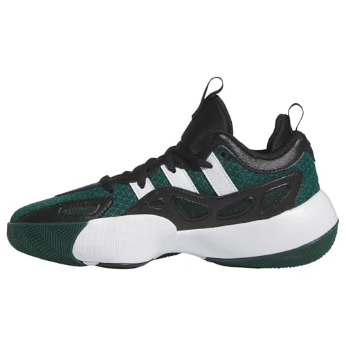 adidas Mixte Trae Unlimited Shoes Chaussures de Basket-Ball, Collegiate Green/Core Black/Cloud White, 36 EU