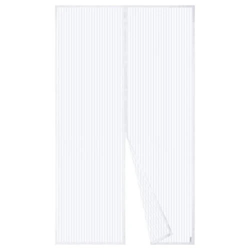 Oferta limitada: Puerta de Malla Magnética Apalus, Cortina Hecha de Malla, Cierre Magnético de Arriba a Abajo, Se Cierra Automáticamente y Mantiene el Aire Fresco（140x220cm, Blanco) de 24.99 € a 21.42 € (ahorro 14%)