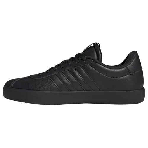 adidas Mężczyźni VL COURT 3.0 SHOES, CARBON BLACK/CARBON BLACK/GOLDMET, 38 EU