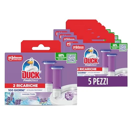 Offerta a tempo: Duck Fresh Discs, Gel Igienizzanti WC, Lavanda,10 Ricariche,60 Dischi - 30% da 28.59 € a 19.99 €