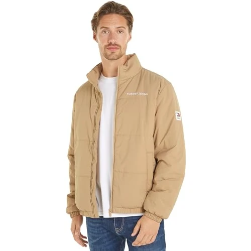 Tommy Jeans Herren Jacke Übergangsjacke, Beige (Gentle Gold), XXL