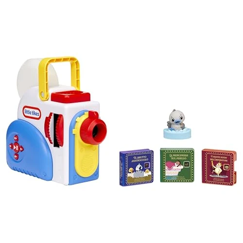 Little Tikes Story Dream Machine Starter Kit con 3 Fiabe Classiche - Proiettore di Luci, Suoni e Audio per Bambini - Include 3 storie e 1 Personaggio - Per bambine e bambini di età superiore ai 3 anni