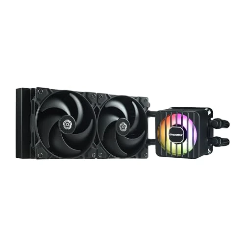 ENERMAX LIQMAXFLO SR 240mm A-RGB AIO CPU Liquid Cooler- High-Performance Pump up to 3000RPM, 60mm VRM Fan, Pressure-Optimized Silent 120mm FDB PWM Fan, Intel LGA1700/AMD AM5 Ready