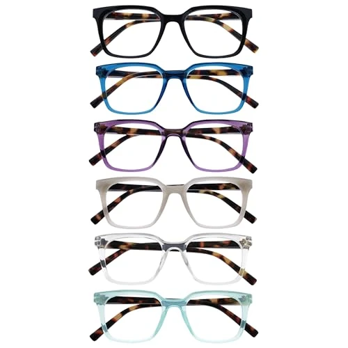 Oferta limitada: OPULIZE KOI Gafas de Lectura - Elegante Marco Rectangular Ancho - Visión Óptima - Hombre Mujer - Bisagras de Muelle de 15.14 EUR a 15.14 EUR (ahorro 28%)