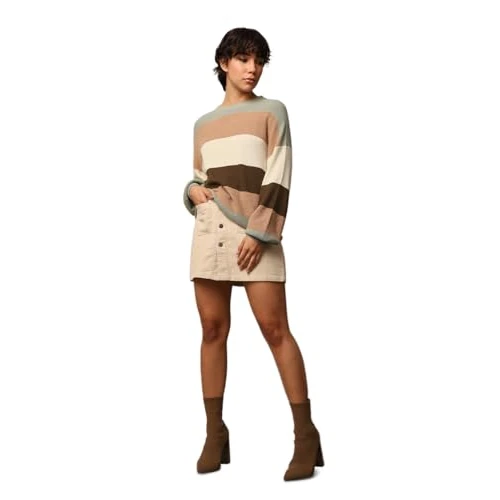 Only Jersey de Punto para Mujer ONLATIA, Color Verde., S