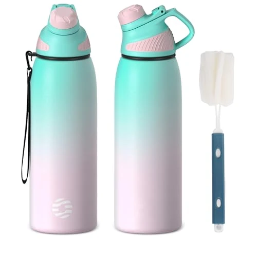 Offerta a tempo: Fjbottle Borraccia Termica con Tappo magnetico 1L, 800ml, 600ml, 400ml Bottiglia Termica per Bambini - Senza BPA/Senza Perdite Borracce acciaio inox per Scuola, Sport, Palestra, Ciclismo - 5% da 21.99 € a 20.89 €