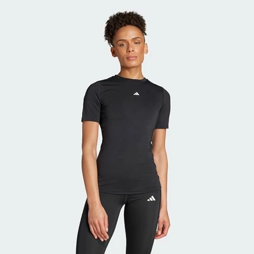 Offre limitée : adidas Damen Techfit Training T-Shirt, Black, M de 38.00 € à 30.45 € (20% de remise)