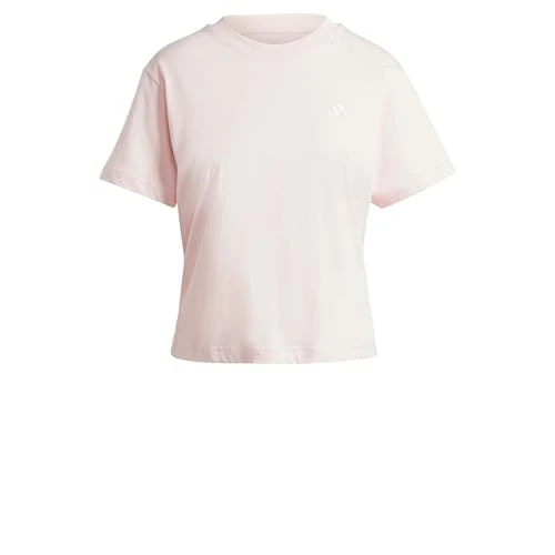 Offerta a tempo: Adidas Donna Essentials Small Logo T-Shirt, Sandy Pink, XS - 0.00% da 15.01 € a 15.01 €