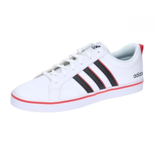 adidas Unisex VS Pace 2.0 Shoes, Cloud White/core Black/Bright red, 3.5 UK