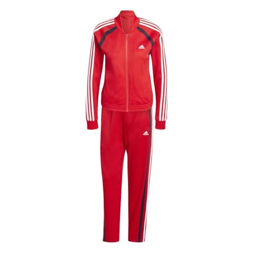 adidas Women's TEAMSPORT TRACKSUIT, better scarlet/white, XXS Short
