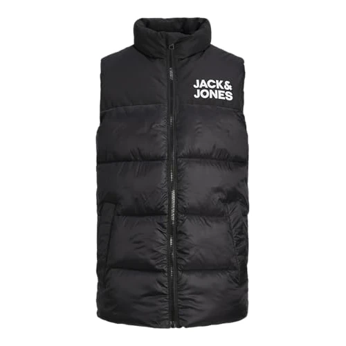 Offerta a tempo: JACK&JONES JUNIOR Jjetoby-Scaldacollo SN Mni Gilet, Black/Detail:White Jack & Jones Logo On Chest, 104 cm Bambini e Ragazzi - 0.00% da 9.48 € a 9.48 €