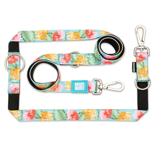 Offerta a tempo: Max & Molly - Guinzaglio multifunzione per cani, 2 m, con 2 moschettoni, Exotique/L, imbottito, sicuro e flessibile, comfort per il tuo fedele compagno - 0.00% da 31.13 € a 31.13 €