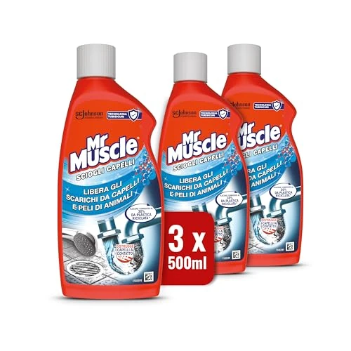 Begrenztes Angebot: Mr Muscle Haarlöser, Abflussreiniger für Haare und Tierhaare, sicher für Schläuche – 3 Stück à 500 ml von 23.91 EUR auf 23.91 EUR (Rabatt 0%)