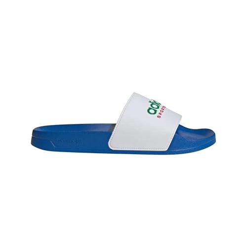 adidas Mixte ADILETTE SHOWER SLIDES, BRIGROYAL/CloudWHITE/TEAMGREEN, 53 EU