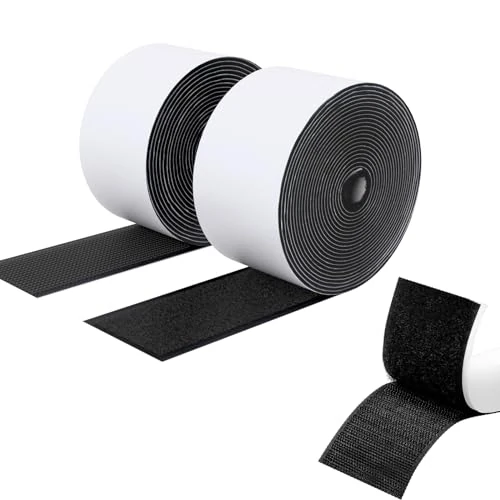 Tijdelijke aanbieding: SUTOUG Klittenband met zelfklevend, 50 mm x 3 m, duurzame haakband en lusband, extra sterke dubbelzijdige klittenbandsluiting, voor binnen en buiten, zwart van 10.28 € naar 10.28 € (0.00% korting)
